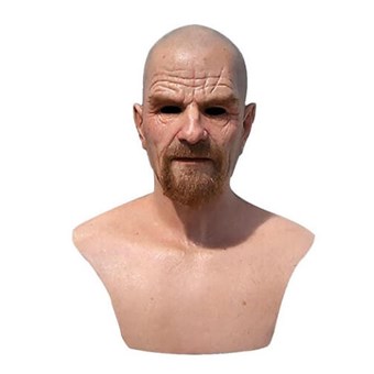 Breaking Bad Walter White-masker met borstbedekking - Halloween Cosplay Hoofddeksels - Volwassen