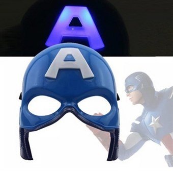 Actiehelden - Captain America Mask with Light