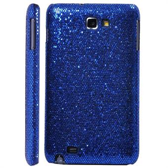 Galaxy Note glinsterende hoes (blauw)