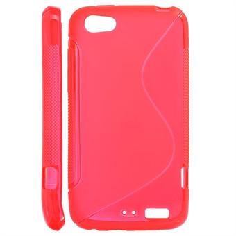 S Line Siliconen Cover HTC ONE V (Rood)