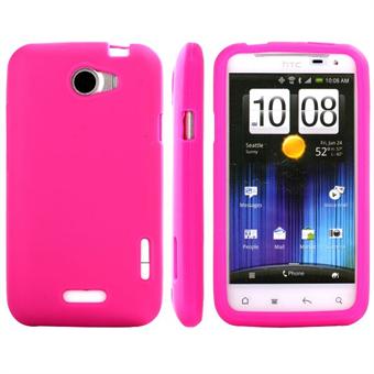 Zachte siliconen HTC ONE X (roze)