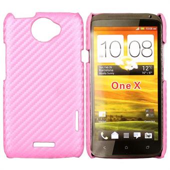 Corbon Cover HTC ONE X (Roze)