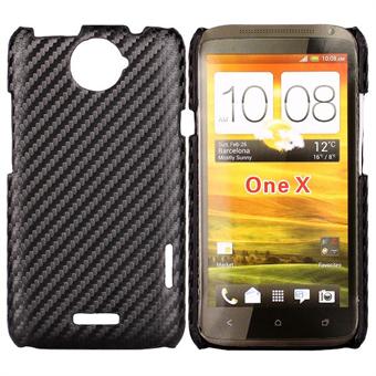 Corbon Cover HTC ONE X (Zwart)