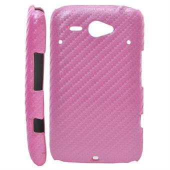 HTC ChaCha Corbon Cover (roze)