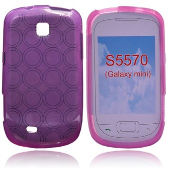 Silicone circle cover galaxy mini (Paars)