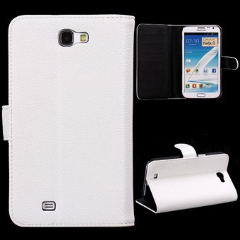 Galaxy Note II kaarthouder M Stand (wit)