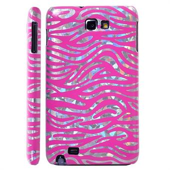 Galaxy Note Zebra hoesje (Roze)
