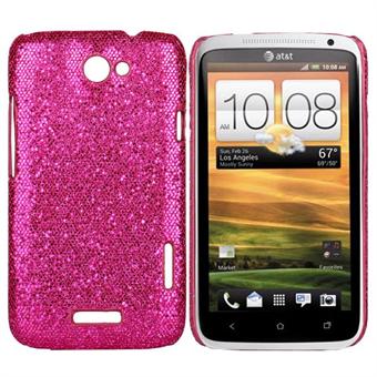 Glinsterende HTC ONE X Cover (Magenta)