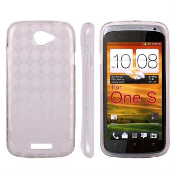 Geruite Cover HTC ONE S (Transparant)