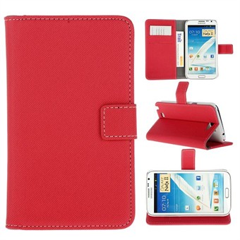 Stoffen hoesje Samsung Galaxy Note 2 (rood)
