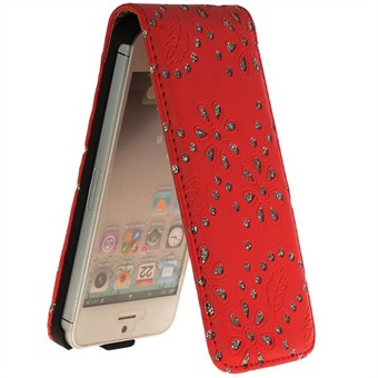 Bling Bling Diamond Case voor iPhone 5 / iPhone 5S / iPhone SE 2013 (Rood)