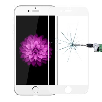 Gehard volledig dekkende glasfolie iPhone 6 Plus / 6S Plus - Wit