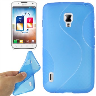 S-Line Siliconen Cover LG Optimus L7 2 Dual (Donkerblauw)