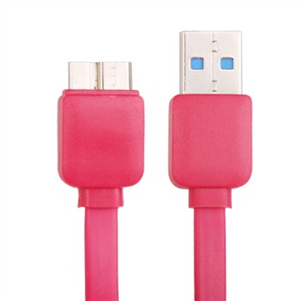 Platte USB 3.0 oplaad/sync kabel 1M (Rood)