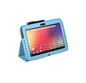 Leren hoes voor Google Nexus 10-tablet (hemelsblauw)
