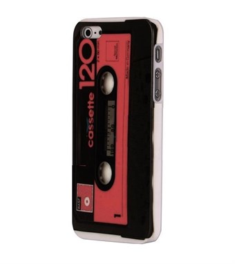 Klassik Kasette iPhone 5 / iPhone 5S / iPhone SE 2013 Hoes (rood)