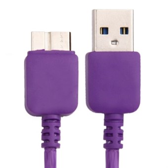 Nylon Stof USB 3.0 Oplaad-/Sync-kabel 1M (Paars)