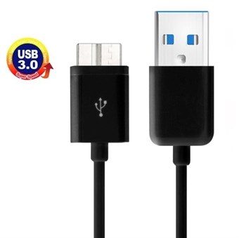 USB 3.0 data-/oplaadkabel 1M (zwart)