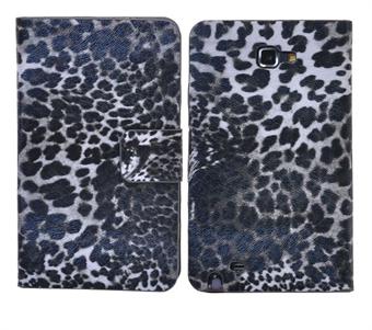 Samsung Note Leopard-hoesje (zwart)