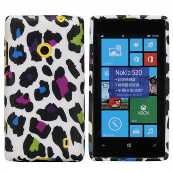 Motief siliconen hoes voor Lumia 520 (gekleurde stippen)