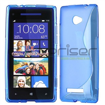 S-Line HTC 8X Siliconen Cover - Blauw
