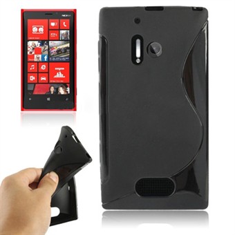 S-Line siliconen hoes Lumia 928 (zwart)