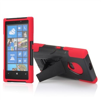 Defender Case Lumia 920 met Stand (zwart/rood)