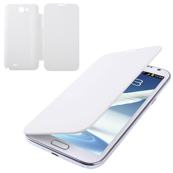 Voor- en achterkant Galaxy Note 2 cover (wit)