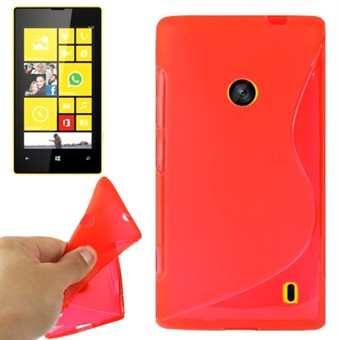 S-Line Siliconen Cover Lumia 520 (Rood)