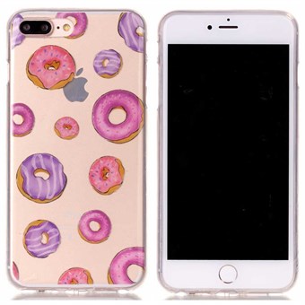 Designer motief siliconen hoes voor iPhone 7 Plus / iPhone 8 Plus - Donuts