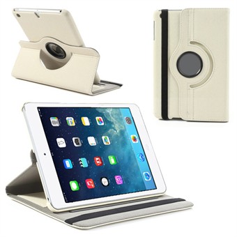 Textiel Roterende Case - iPad Mini 1/2/3 (Crème)
