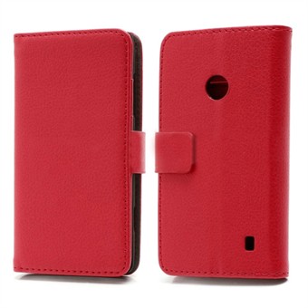 Praktische portemonnee-hoes - Lumia 520/525 (rood)