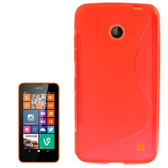 S-Line Siliconen Cover - Nokia 630 (rood)