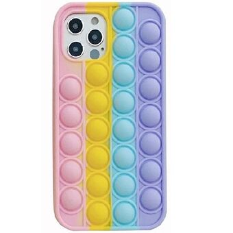 Anti-Stress iPhone 12/12 Pro hoesje roze/geel/blauw/paars
