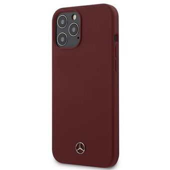 Mercedes MEHCP12LSILRE iPhone 12 Pro Max 6.7" rood/rood hardcase siliconen lijn