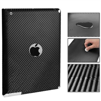 Carbon Sticker iPad 2/3/4 - Zwart