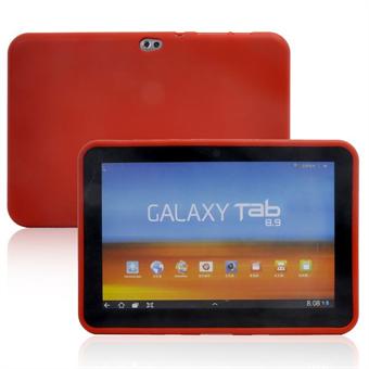 Samsung Galaxy Tab 8.9 zachte siliconen hoes (rood)