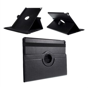 360 Rotation Smart Leather Tablet Case voor iPad Pro 12,9 inch - Zwart