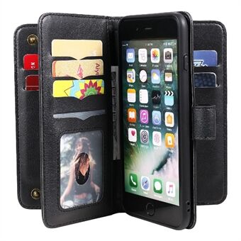 10 Kaartsleuf Ontwerp Lederen Mobiele Telefoon Case Stand Cover Shell voor iPhone 6 Plus 5.5 Inch/7 Plus 5.5 Inch/8 Plus 5.5 Inch