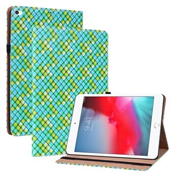 Anti-kras Anti-val Folio Flip Woven Texture PU lederen tablet hoes voor Apple iPad mini (2019) 7,9 inch / mini 3/4
