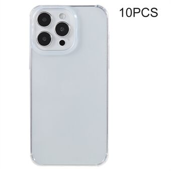 10 stuks voor iPhone 12 / 12 Pro ultradunne telefoonhoes 0,8 mm watermerkvrij anti-drop hoeken doorzichtige TPU-hoes