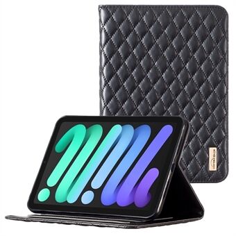 BINFEN KLEUR Voor iPad mini (2021) bedrukt Tablet Case Full Body Bescherming PU Lederen Kaarthouder Folio Stand Cover