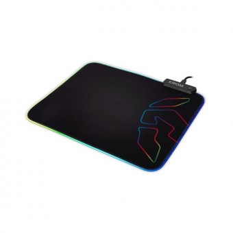 Gaming mat met LED Licht - Chroom Knout RGB - 32 x 27 x 0.3 cm - Zwart