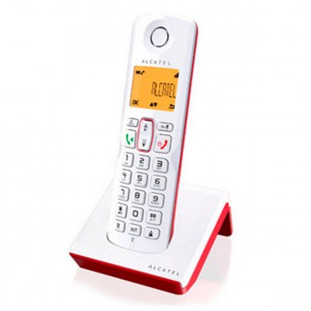 Draadloze Telefoon Alcatel S-250 DECT - SMS - LED - Wit - Rood