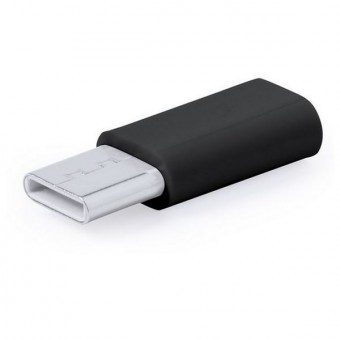 Micro USB naar USB-C Adapter 145765 - Kleur: Zwart