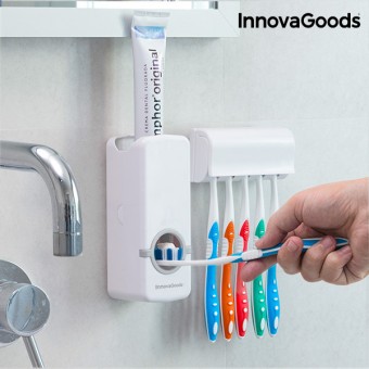 InnovaGoods Tandpasta Dispenser met Tandenborstelhouder