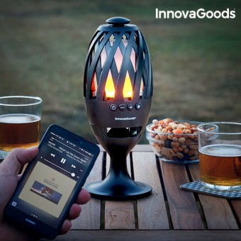 InnovaGoods LED-zaklamp met Bluetooth-luidspreker