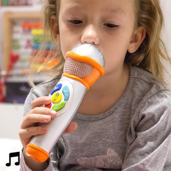 Handmicrofoon met licht en geluid voor kinderen
