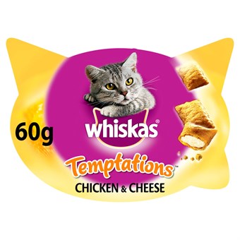 Whiskas Temptations - Kip & Kaas - Traktaties voor Katten - 60 g