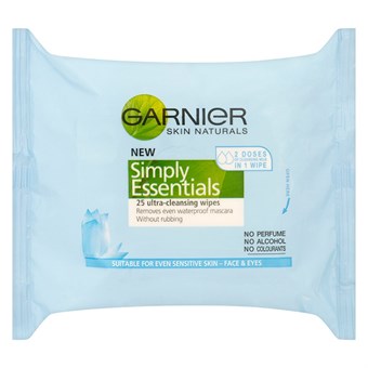 Garnier Skin Active Simply Essential Wipes - Reinigingsdoekjes - 25 st.